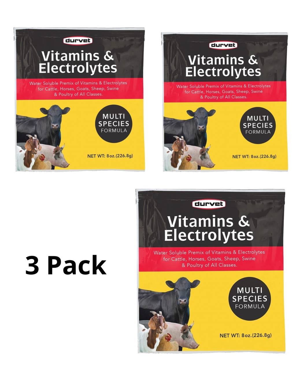 DURVET Vitamins & Electrolytes, 8 oz