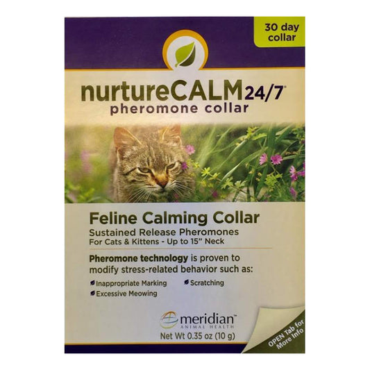 NurtureCALM 24/7 Feline Calming Pheromone Collar (Upto 15" Neck)