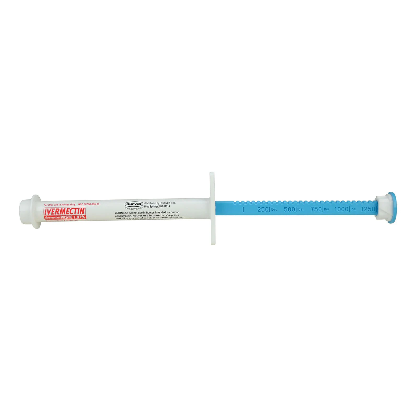Durvet Ivermectin Horse Dewormer Paste 1.87%, Apple Flavor, 6.08 gm