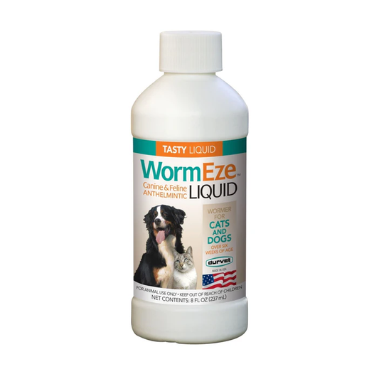 Durvet WormEze Liquid Canine & Feline Antihelmintic, 8 oz